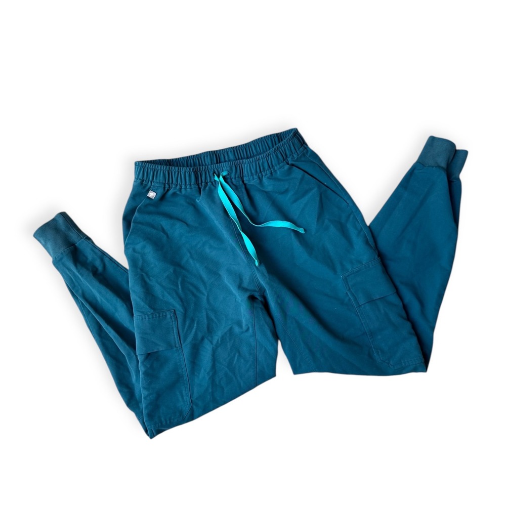 FIGS Mens Tansen Jogger Scrub Pants Teal Blue M22SW2008 Medium